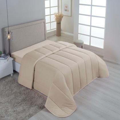 Imagem de Edredom Dupla Face Malha 100% Algodão Liso C/ Viés Avulso