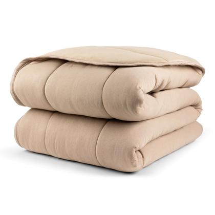 Imagem de Edredom Dupla Face Malha 100% Algodão Liso C/ Viés Avulso