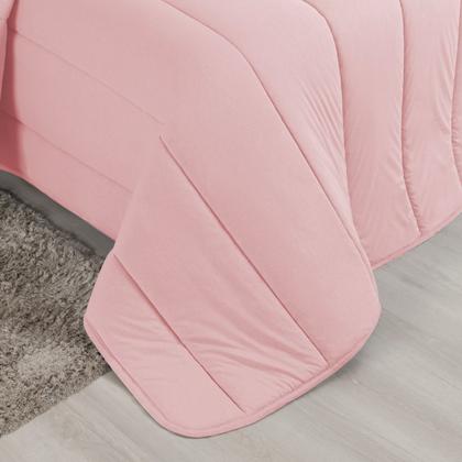 Imagem de Edredom Dupla Face Malha 100% Algodão Liso C/ Viés Avulso