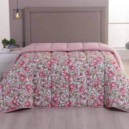 Imagem de Edredom Dupla Face Malha 100% Algodão Liso C/ Viés Avulso Grosso