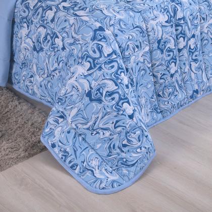 Imagem de Edredom Dupla Face Malha 100% Algodão Liso C/ Viés Avulso Grosso