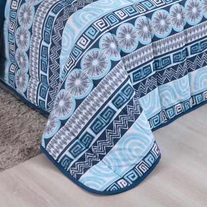 Imagem de Edredom Dupla Face Malha 100% Algodão Liso C/ Viés Avulso Grosso