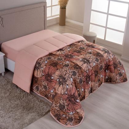 Imagem de Edredom Dupla Face Malha 100% Algodão Liso C/ Viés Avulso Grosso