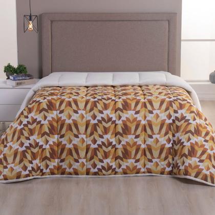 Imagem de Edredom Dupla Face Malha 100% Algodão Liso C/ Viés Avulso Grosso