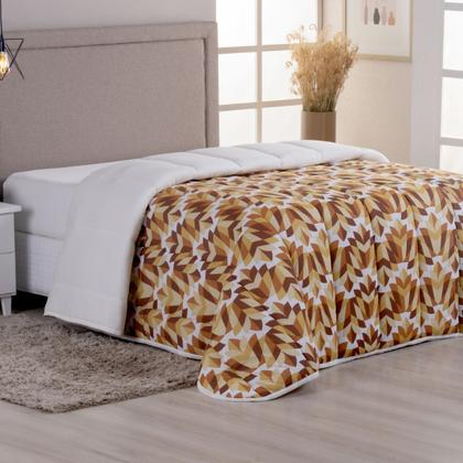 Imagem de Edredom Dupla Face Malha 100% Algodão Liso C/ Viés Avulso Grosso