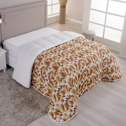 Imagem de Edredom Dupla Face Malha 100% Algodão Liso C/ Viés Avulso Grosso