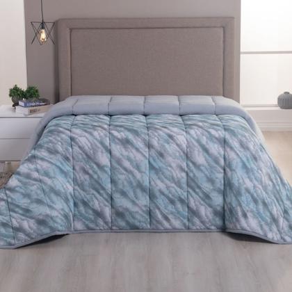 Imagem de Edredom Dupla Face Malha 100% Algodão Liso C/ Viés Avulso Grosso