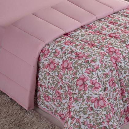 Imagem de Edredom Dupla Face Malha 100% Algodão Liso C/ Viés Avulso Grosso