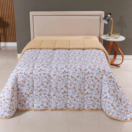 Imagem de Edredom Dupla Face Queen 100 Algodão  Estampado com Acabamento em Viés