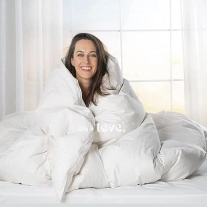 Imagem de Edredom Dupla Face Queen ,Casal  Microfibra com Enchimento Extra Macio, Cor Branca e Cinza 1 Peça