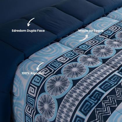 Imagem de Edredom King 100% Algodão Dupla Face Malha de Algodão Macio Estampado