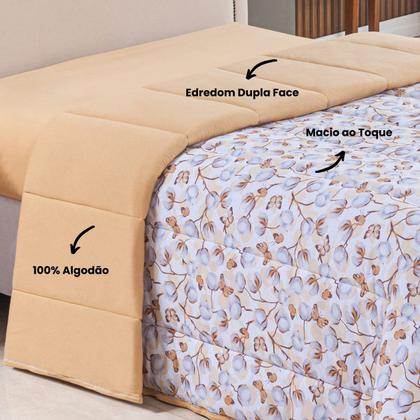 Imagem de Edredom King 100% Algodão Dupla Face Malha de Algodão Macio Estampado