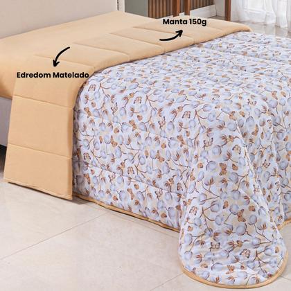 Imagem de Edredom King 100% Algodão Dupla Face Malha de Algodão Macio Estampado