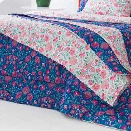 Imagem de Edredom King Linha Basic Dupla Face 100% Algodão 2,60 m x 2,70m Andreza - Lara