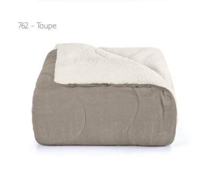 Imagem de Edredom King Plush Sherpa Taupe