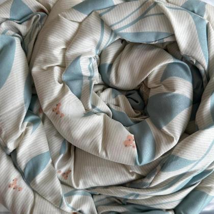 Imagem de Edredom Microfibra Rolinho c/ Cinta Solteiro 2,10x1,40