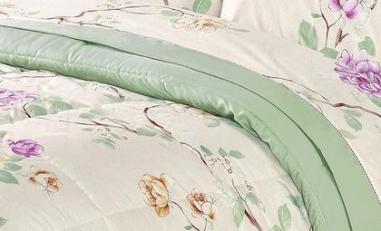 Imagem de Edredom Naturale king Dupla Face 3Pçs 200 Fios Varias Cores