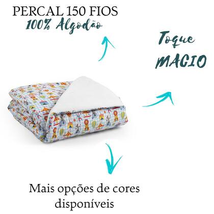 Imagem de Edredom p/ Mini Cama Montessoriano Estampa Divertida Moderno