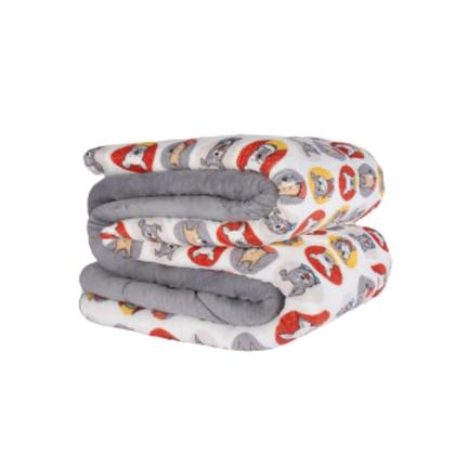 Imagem de Edredom Plush Estampado Dupla Face Macio Solteiro 1 Peça