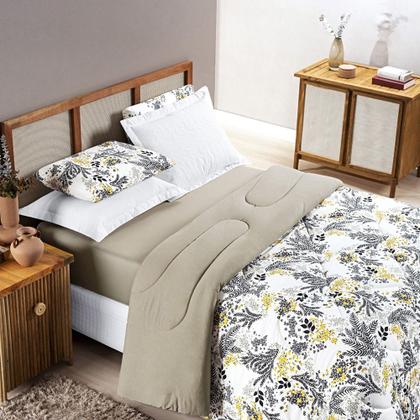 Imagem de Edredom QUEEN dupla face fio penteado malha 100% algodão