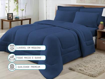 Imagem de Edredom Queen Percal 200 Fios 100 Algodão Macio e Confortável