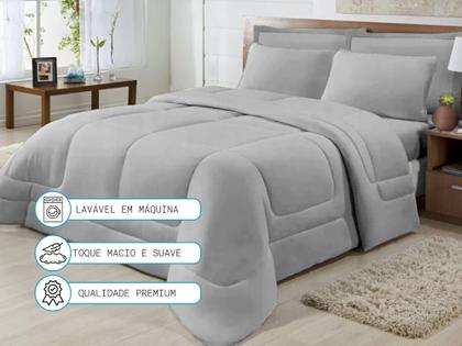 Imagem de Edredom Queen Percal 200 Fios 100 Algodão Macio e Confortável
