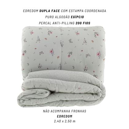 Imagem de Edredom Queen Percal 200 Fios Kacyumara Vida Bela Vecilia