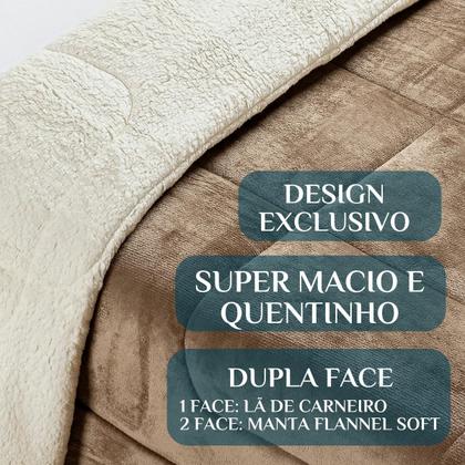 Imagem de Edredom Queen Size Everest Fofura Dupla Face Super MacioeQuentinho