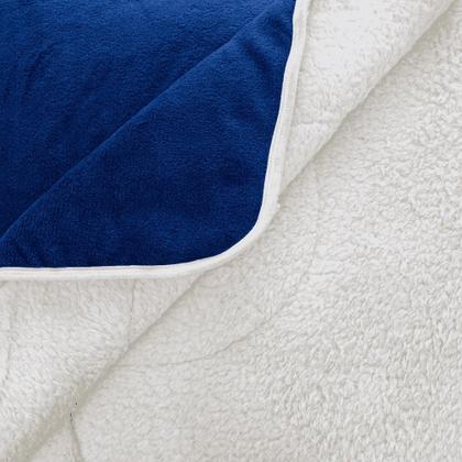 Imagem de Edredom Sherpa Cobertor E Coberdrom Casal Queen Grosso Cores