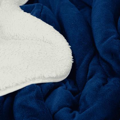 Imagem de Edredom Sherpa Cobertor E Coberdrom Casal Queen Grosso Cores