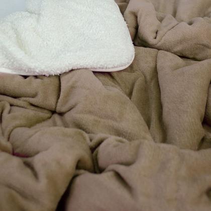 Imagem de Edredom Sherpa Cobertor E Coberdrom Casal Queen Grosso Cores