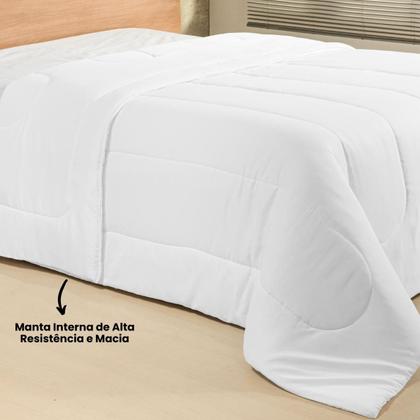 Imagem de Edredom Solteiro 300 Fios Macio Toque Acetinado Seca Rápido 01 Peça