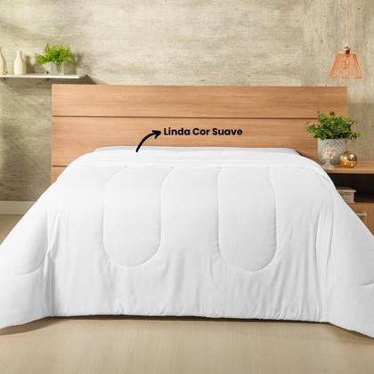 Imagem de Edredom Solteiro 300 Fios Macio Toque Acetinado Seca Rápido 01 Peça