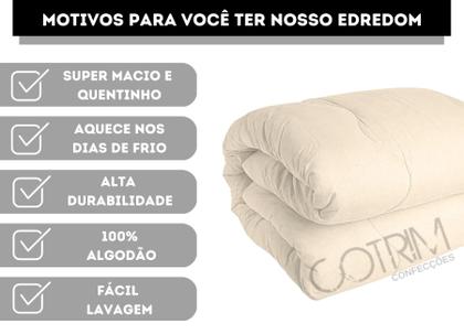 Imagem de Edredom Solteiro Grosso Algodao 200 fios Dupla Face