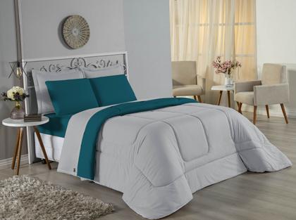 Imagem de Edredom Solteiro Malha 100% Algodão