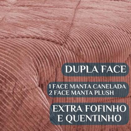 Imagem de Edredom Super King Skye Canelado Cobertor Inverno Pesado