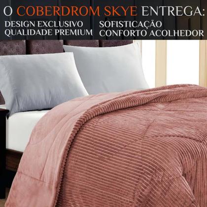 Imagem de Edredom Super King Skye Canelado Cobertor Inverno Pesado