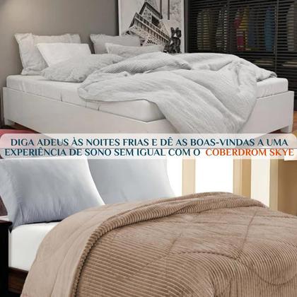 Imagem de Edredom Super King Skye Canelado Cobertor Inverno Pesado