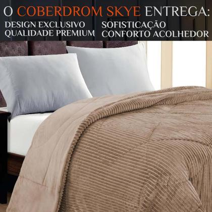 Imagem de Edredom Super King Skye Canelado Cobertor Inverno Pesado