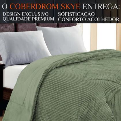 Imagem de Edredom Super King Skye Canelado Cobertor Inverno Pesado