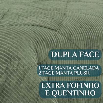 Imagem de Edredom Super King Skye Canelado Cobertor Inverno Pesado