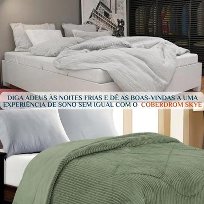 Imagem de Edredom Super King Skye Canelado Cobertor Inverno Pesado