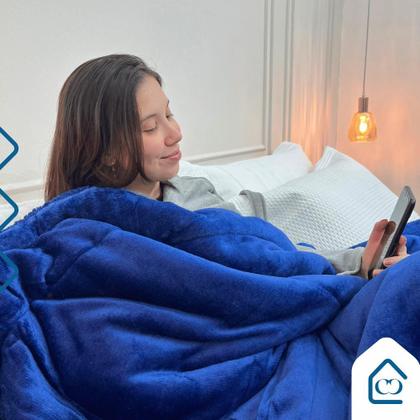 Imagem de Edredon Coberdron King Cobertor Grosso Dupla Face Inverno Sherpa Moderno Lã de Pele de Carneiro