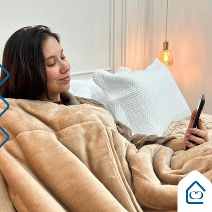 Imagem de Edredon Coberdron King Cobertor Grosso Dupla Face Inverno Sherpa Moderno Lã de Pele de Carneiro