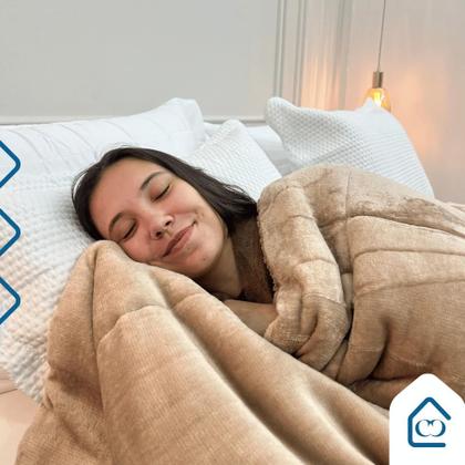 Imagem de Edredon Coberdron King Cobertor Grosso Dupla Face Inverno Sherpa Moderno Lã de Pele de Carneiro