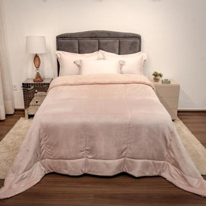 Imagem de Edredon Coberdron King Cobertor Grosso Dupla Face Inverno Sherpa Moderno Lã de Pele de Carneiro