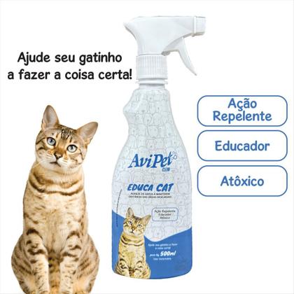 Imagem de Educador Sanitario Para Gatos Xô Gatinho / Afasta Gatos 500ml Avipet Clean