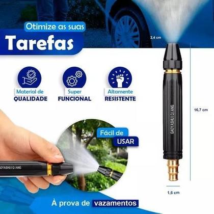 Imagem de Eficiência em Ação: Kit 3 em 1 Bico Alta Pressão para Mangueira Jato com Desempenho Superior