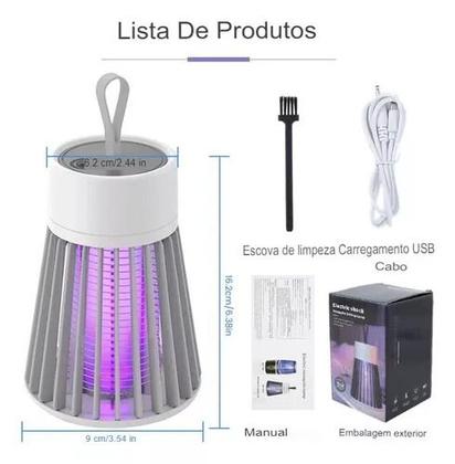 Imagem de Eficiência Energética: Lâmpada Mata Mosquito Portátil Recarregável Bivolt LED UV