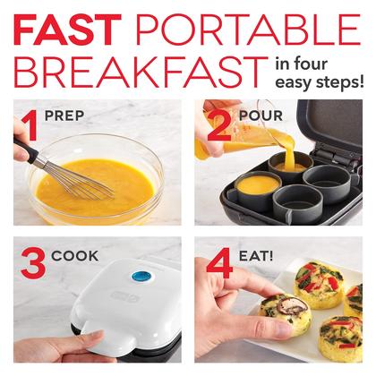 Imagem de Egg Bite Maker DASH Deluxe, estilo Sous Vide, com moldes de silicone